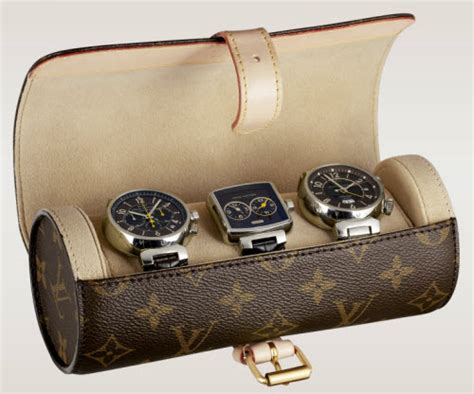 louis vuitton 3 watch case monogram replica|louis vuitton monogram watch case.